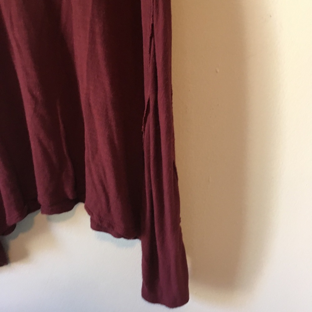 SOLD Mossimo • Burgundy crew neck tee - Picture 3 of 5